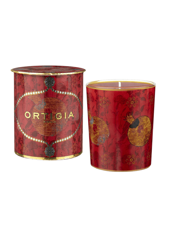 Ortigia Candles & Candlesticks Melograno (Pomegranate) Decorated Candle