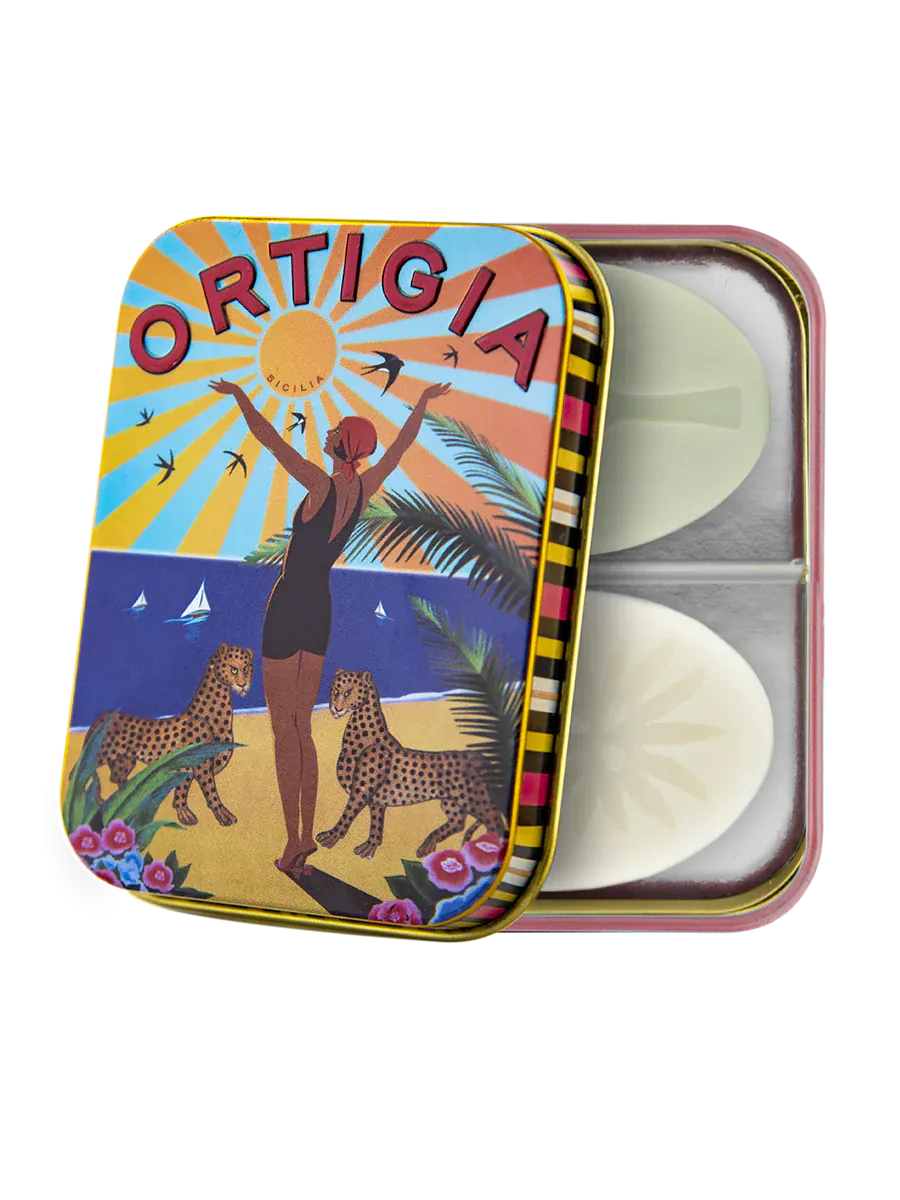 Ortigia City Tin Ortigia Soap x 2