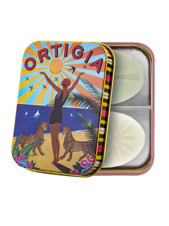 Ortigia City Tin Ortigia Soap x 2