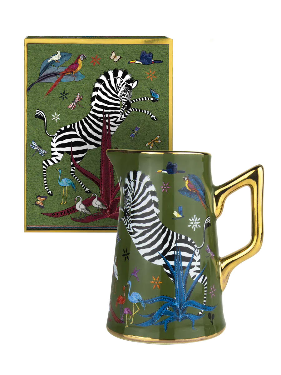 Ortigia Milk Jug in Jungle Ceramic