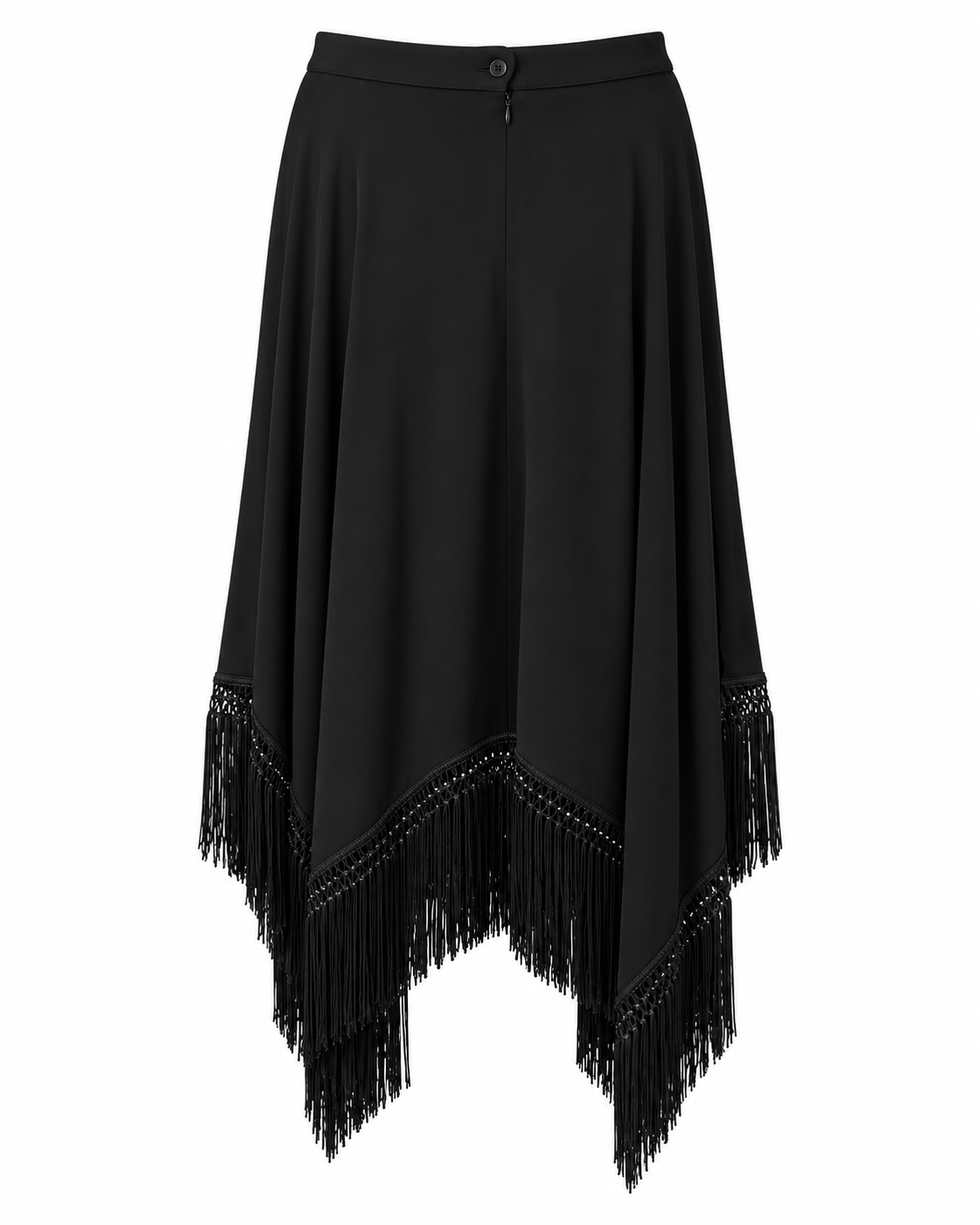Ottod'Ame Skirts The Marlene Fringe Skirt in Black