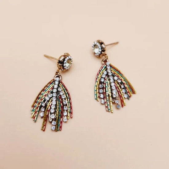 Parkside London Earrings Feather Earring Multi