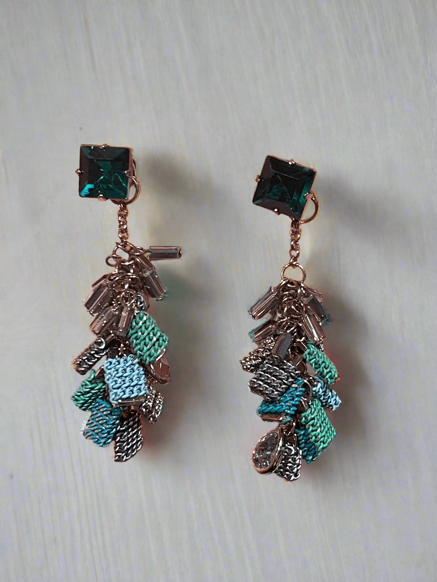 Parkside London Earrings Geometric Charm Drop Earrings