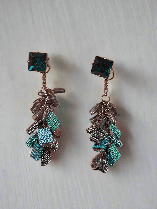 Parkside London Earrings Geometric Charm Drop Earrings