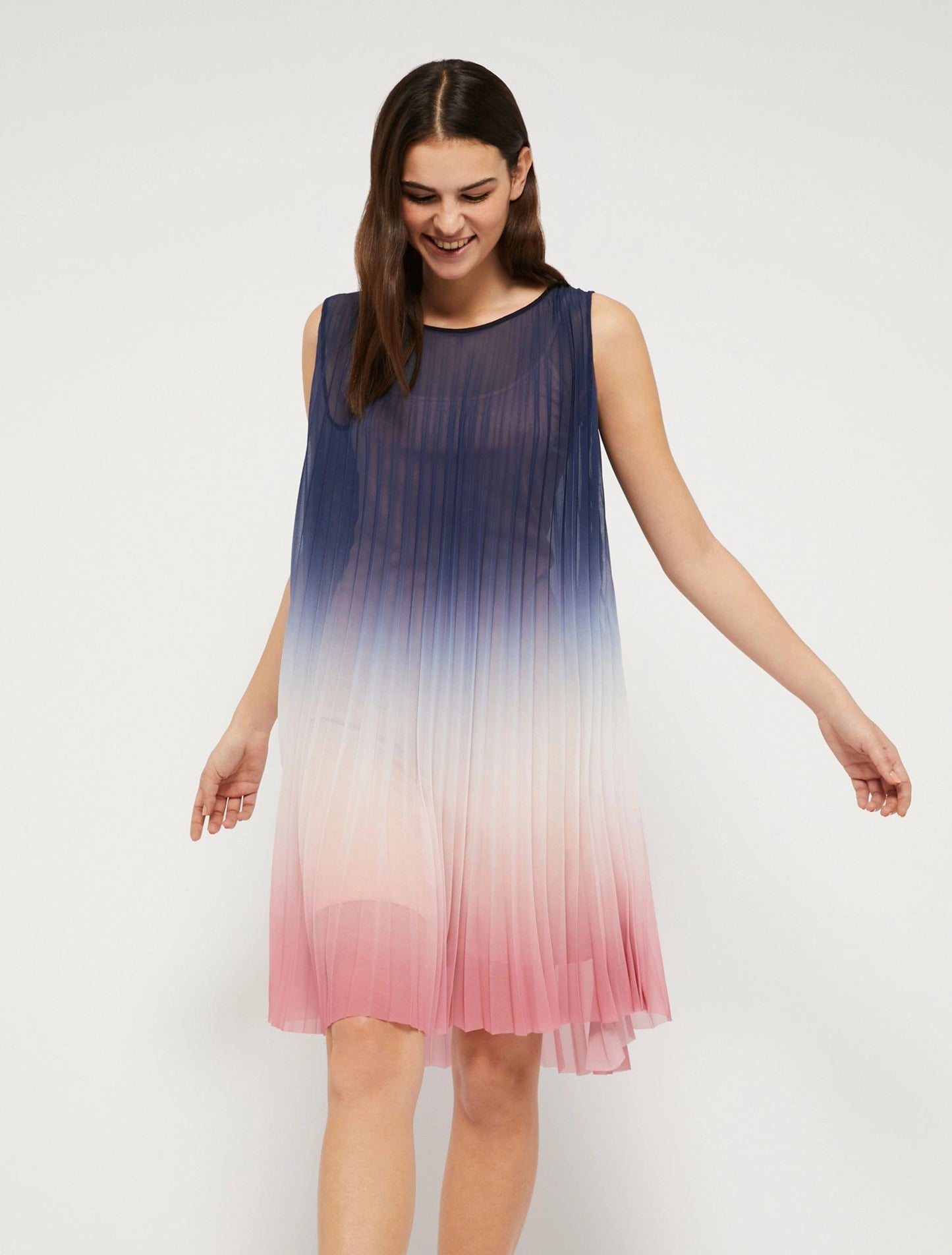 Pennyblack Dresses Cattedra Dip Dyed Blue to Pink Dress