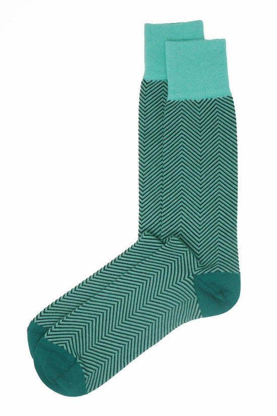Peper Harow Mens Socks Lux Taylor Mens Socks - Turquoise