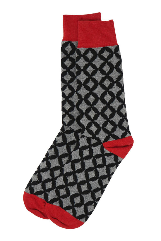 Peper Harow Mens Socks Mosaic Men's Recycled Socks: Navy