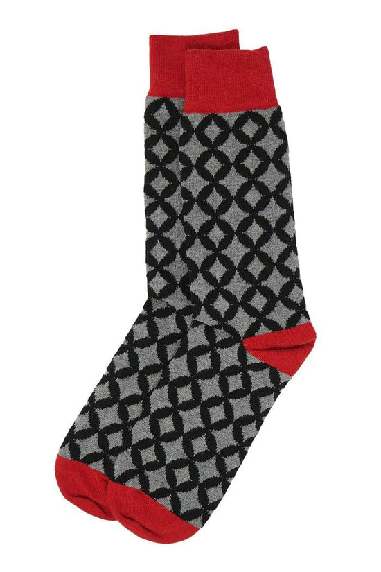 Peper Harow Mens Socks Mosaic Mens Socks - Black