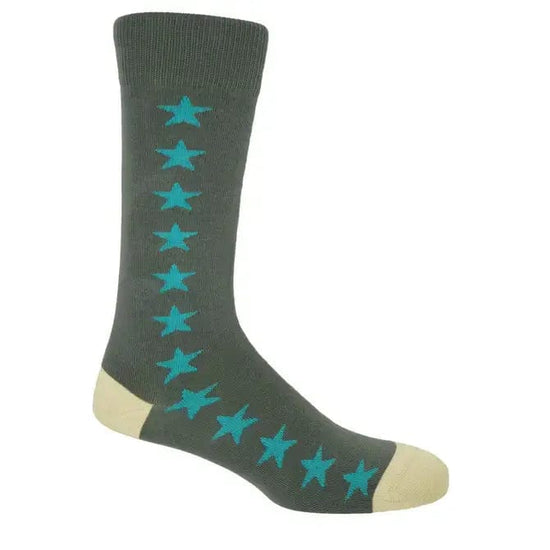 Peper Harow Mens Socks Starfall Men's Luxury Socks Grey