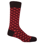 Peper Harow Socks Disruption Mens Socks - Burgunday