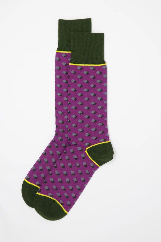 Peper Harow Socks Disruption Mens Socks - Violet