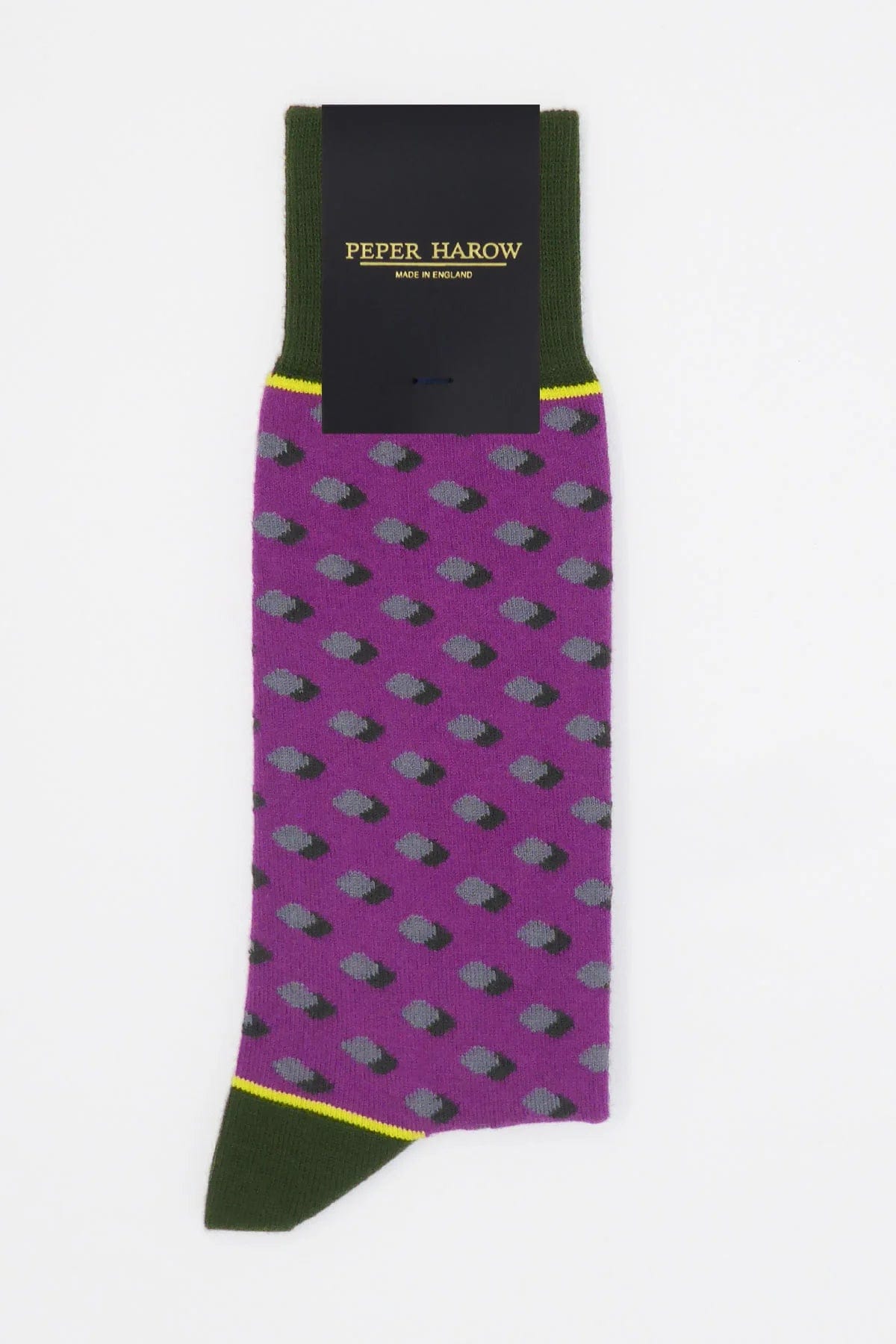 Peper Harow Socks Disruption Mens Socks - Violet