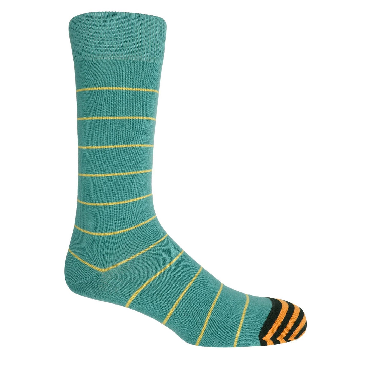 Peper Harow Socks Mens Socks AW24 Thin Stripe Men's Socks: Teal