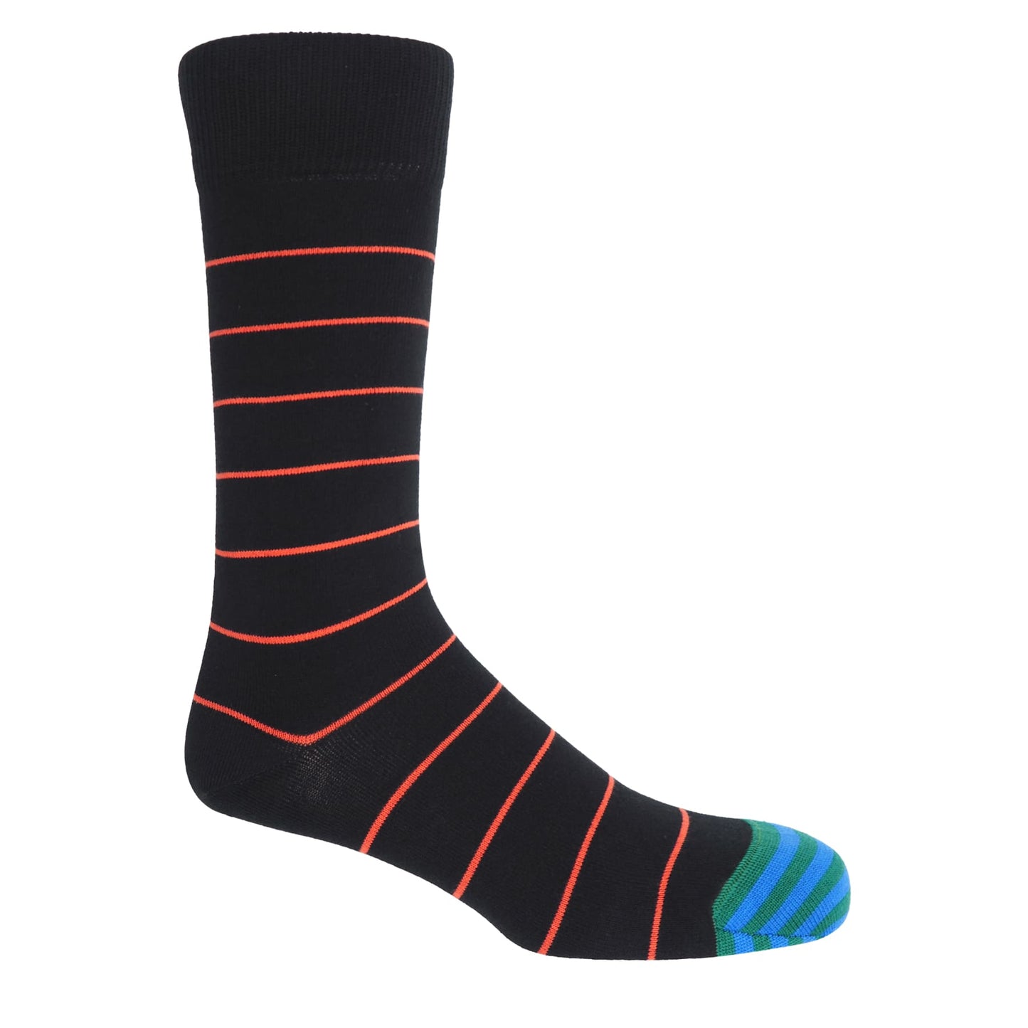 Peper Harow Socks Mens Socks AW24 Thin Stripe Men's Socks: Teal