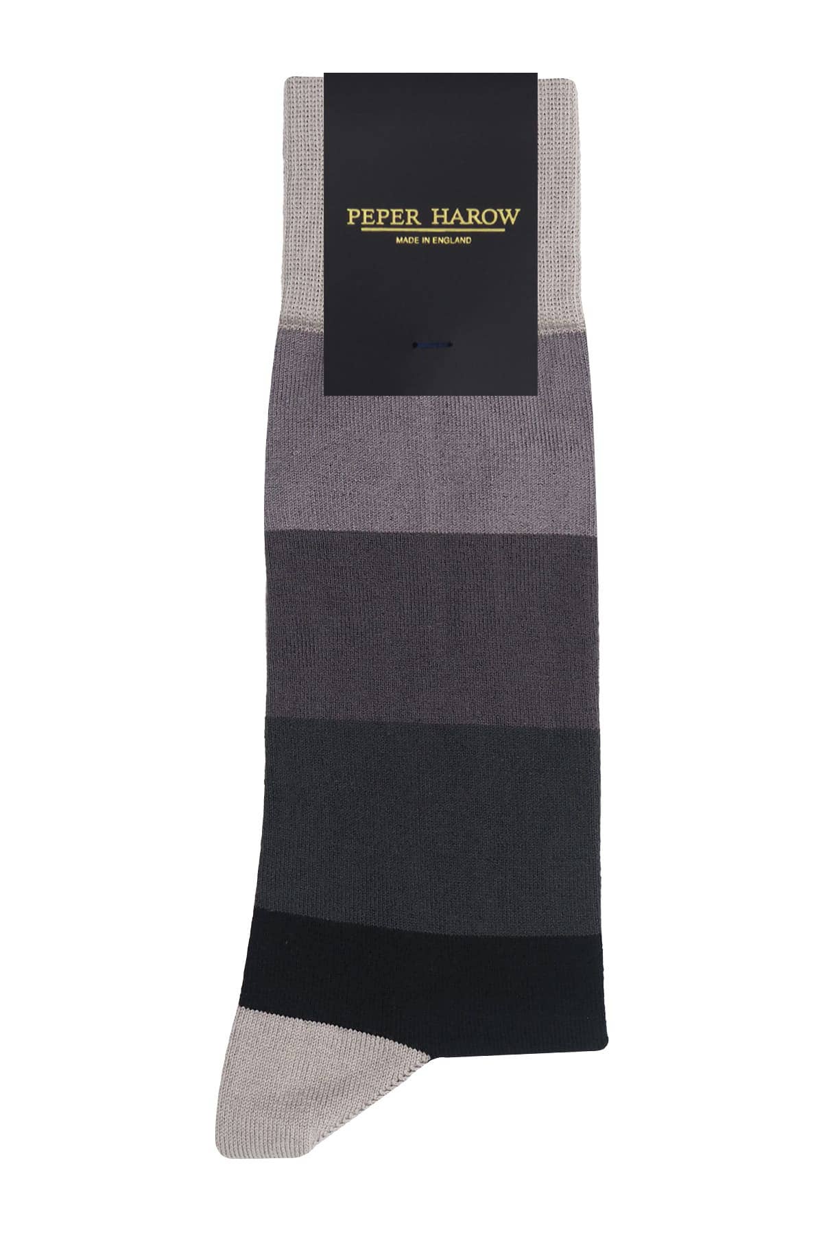 Peper Harow Socks Mens Socks Block Stripe Men's Luxury Socks: Autumn