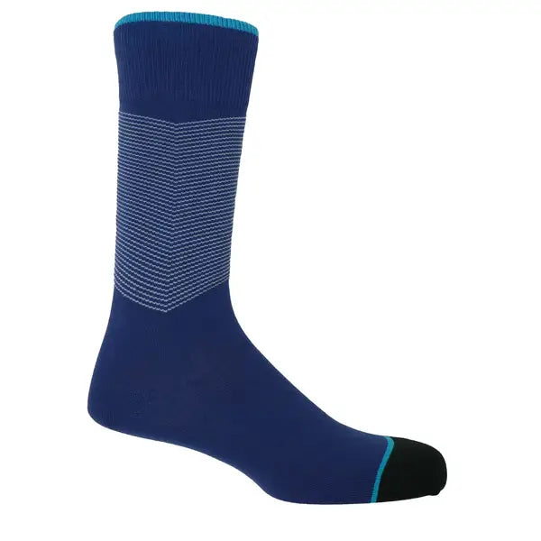 Peper Harow Socks Mens Socks Chevron Men's Luxury Socks: Garnet