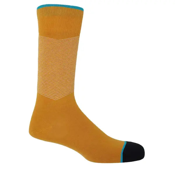 Peper Harow Socks Mens Socks Chevron Men's Luxury Socks: Garnet