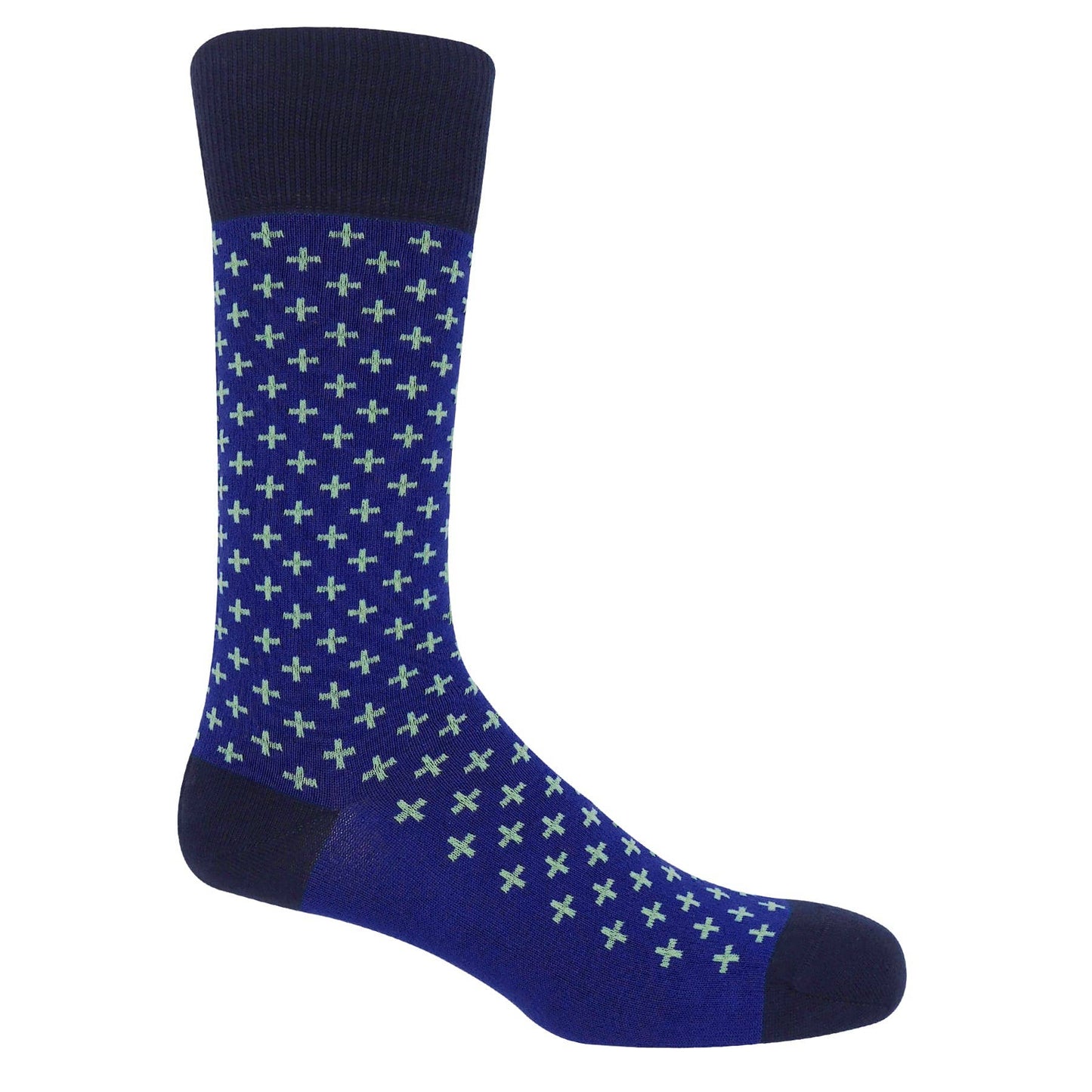 Peper Harow Socks Mens Socks Crosslet Mens Socks SS25: Blue