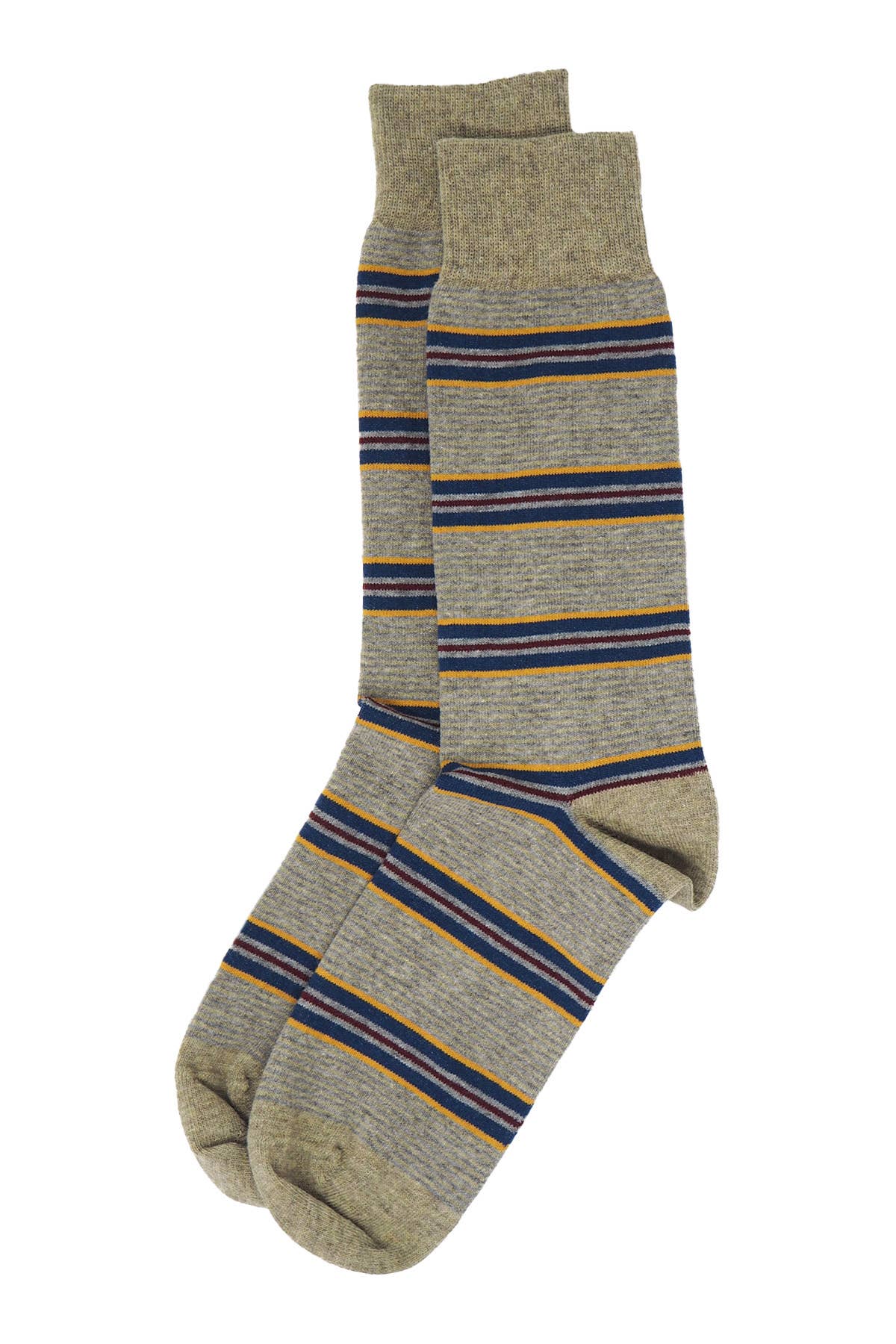 Peper Harow Socks Mens Socks Multistripe Men's Recycled Socks: Black