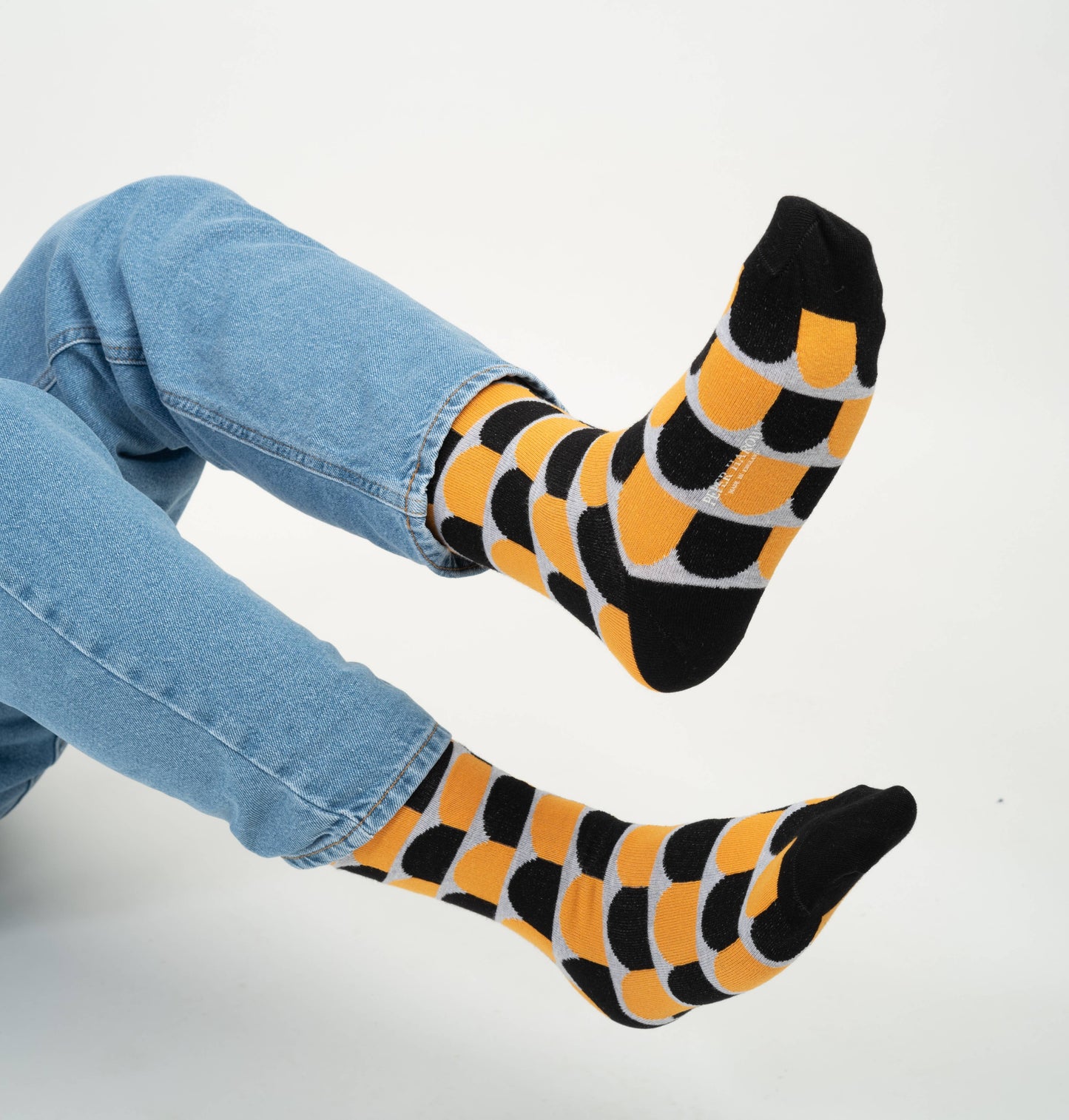 Peper Harow Socks Mens Socks Ouse Men's Organic Socks: Black