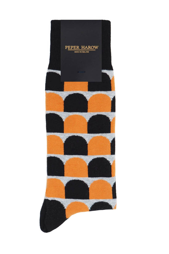 Peper Harow Socks Mens Socks Ouse Men's Organic Socks: Black