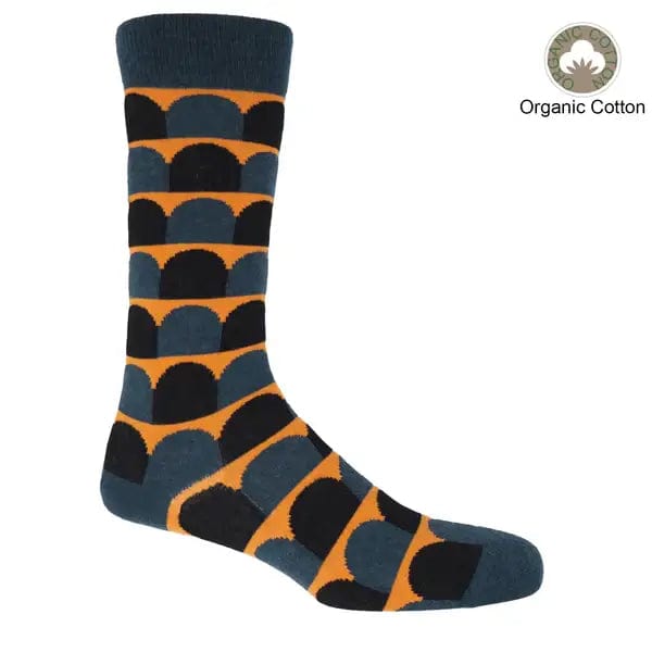 Peper Harow Socks Mens Socks Ouse Men's Organic Socks: Black