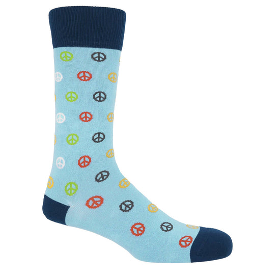 Peper Harow Socks Mens Socks Peace Men´s Socks: Blue