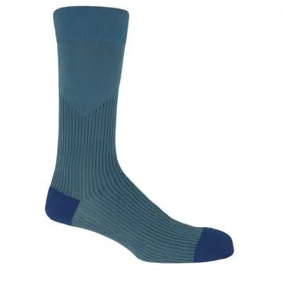 Peper Harow Socks Mens Socks V-Stripe Men's Premium Socks: Black