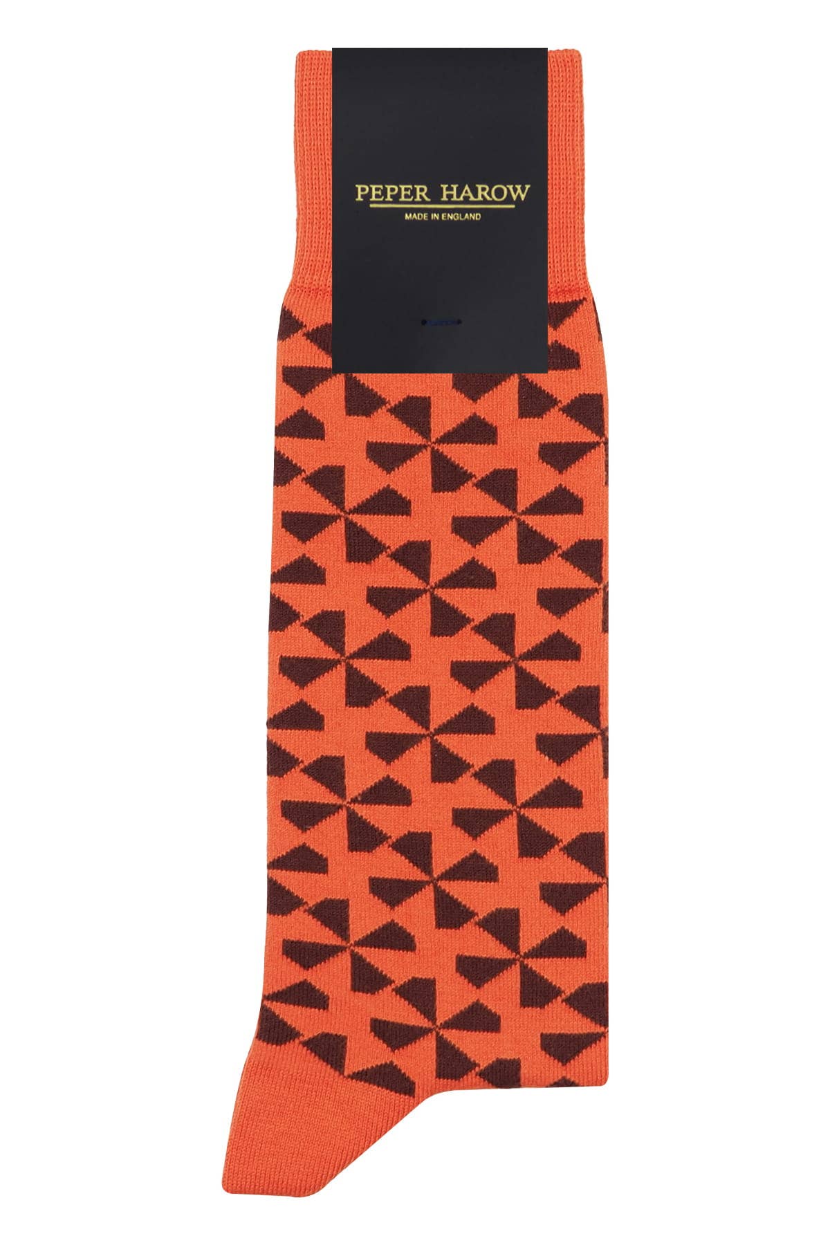 Peper Harow Socks Mens Socks Windmill Men's Socks: Orange