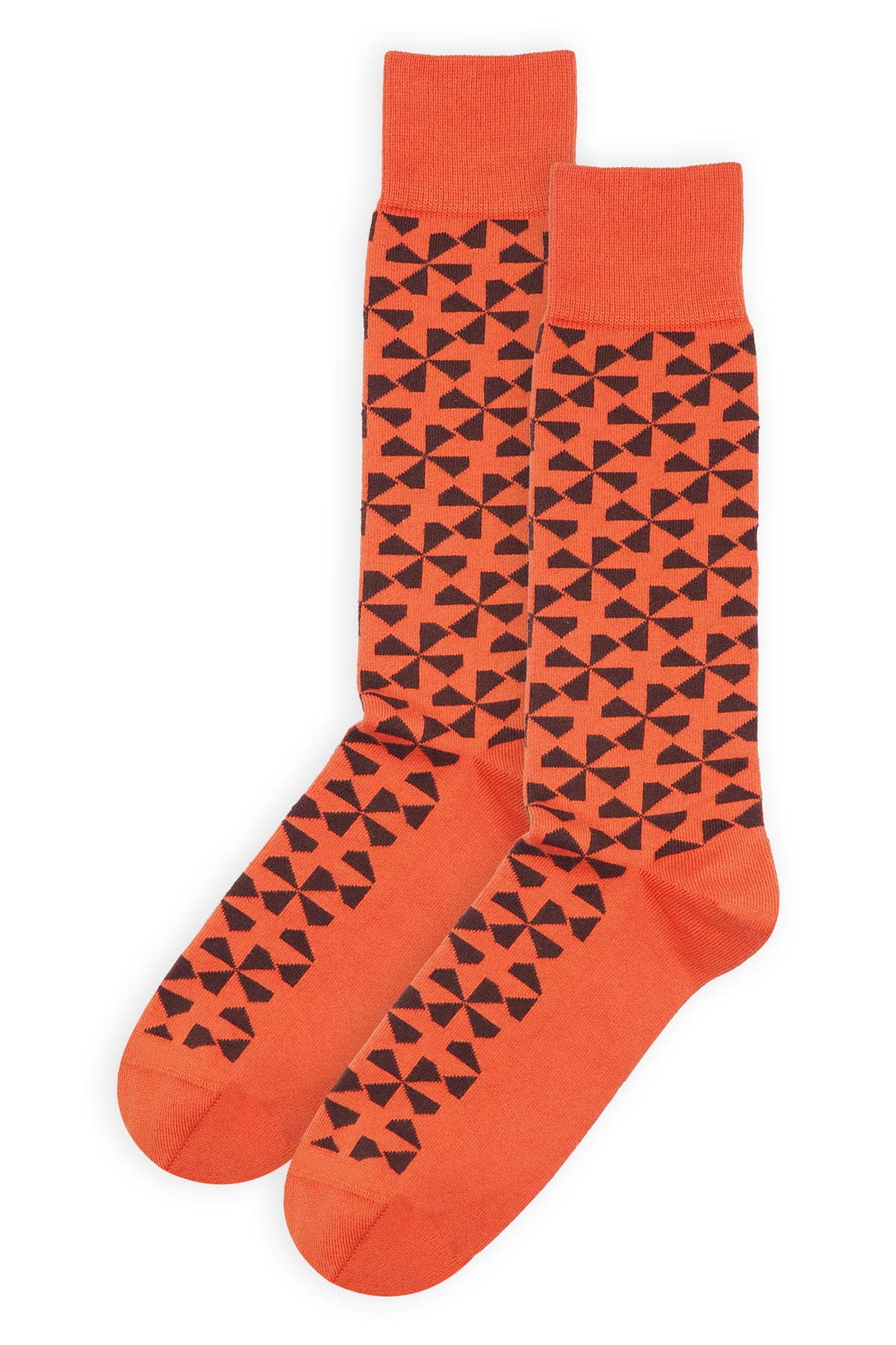 Peper Harow Socks Mens Socks Windmill Men's Socks: Orange