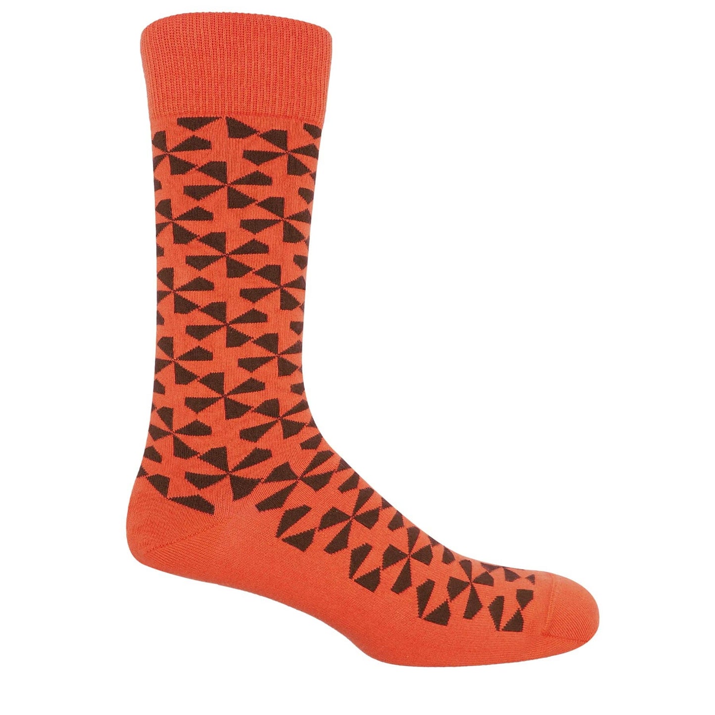 Peper Harow Socks Mens Socks Windmill Men's Socks: Orange