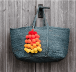 PomPom Galore Accessories Giant Orange Ombre Bag Charm