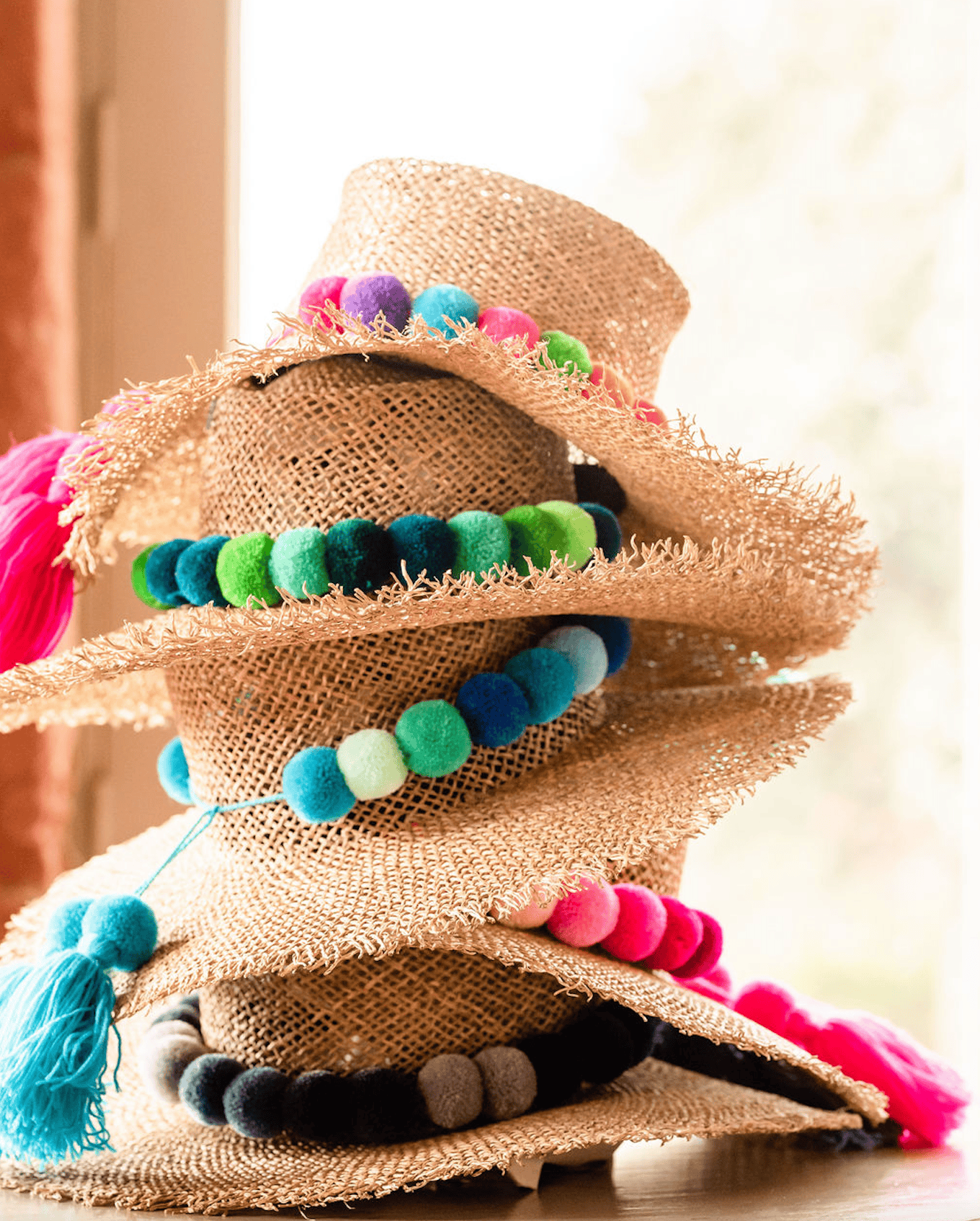 PomPom Galore Accessories Green pom pom Hatband