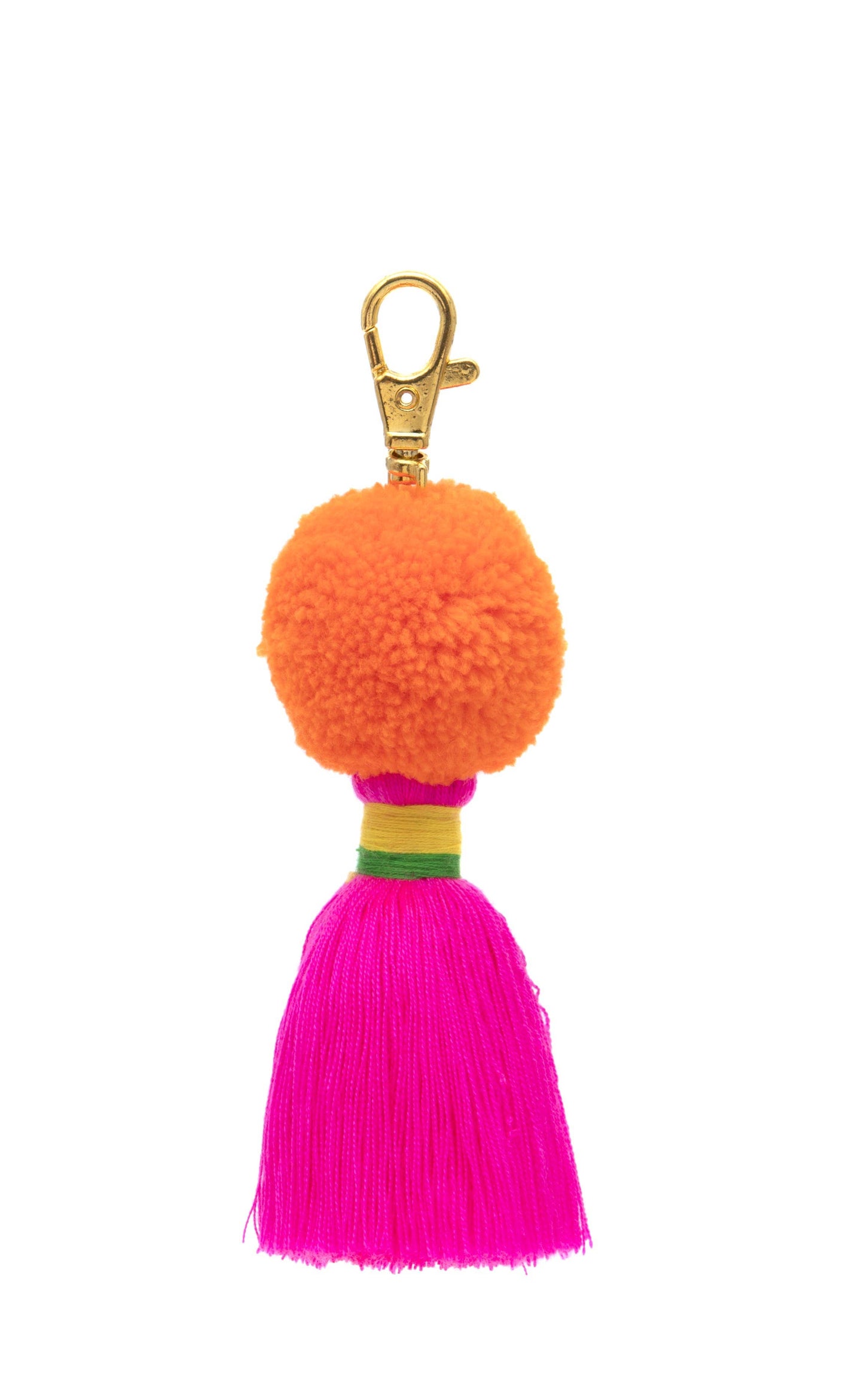 PomPom Galore Keyrings Bag Charm Pom Pom Pink