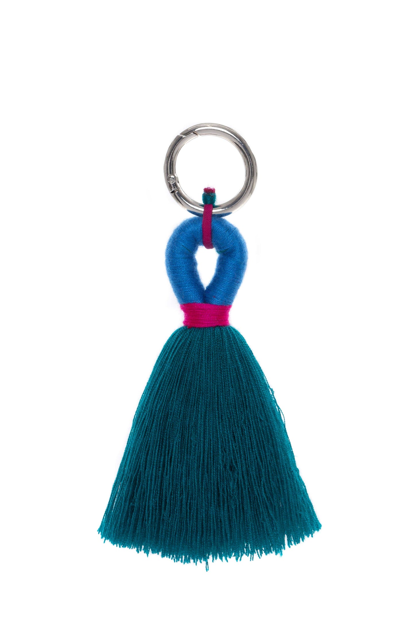 PomPom Galore Keyrings Tassel Bag Charm / Key Ring: Orange