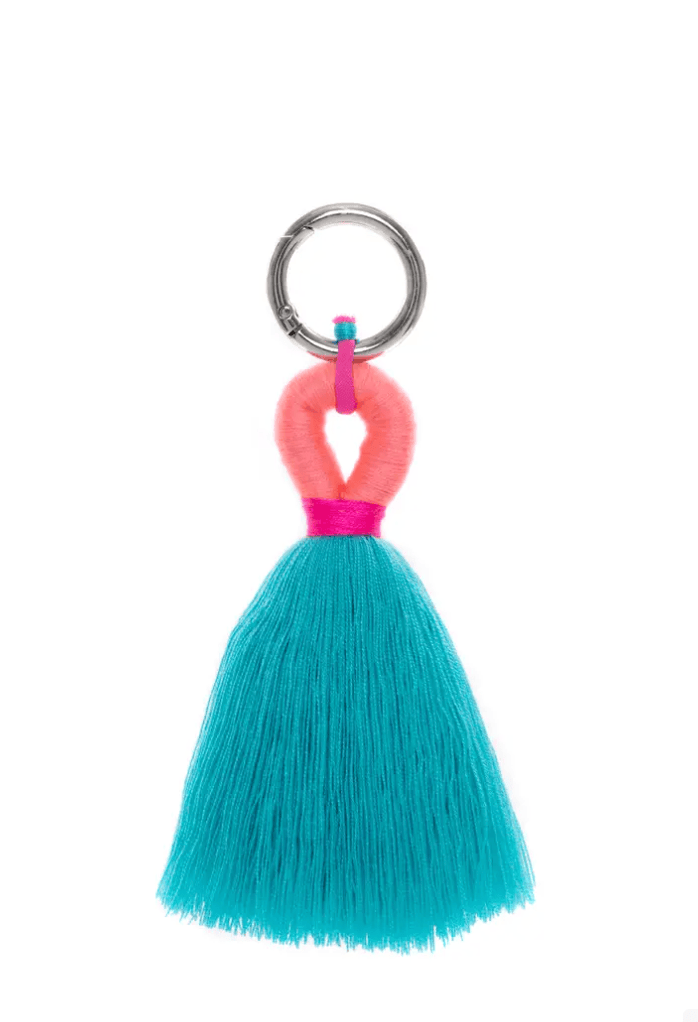 PomPom Galore Keyrings Tassel Bag Charm / Key Ring: Orange