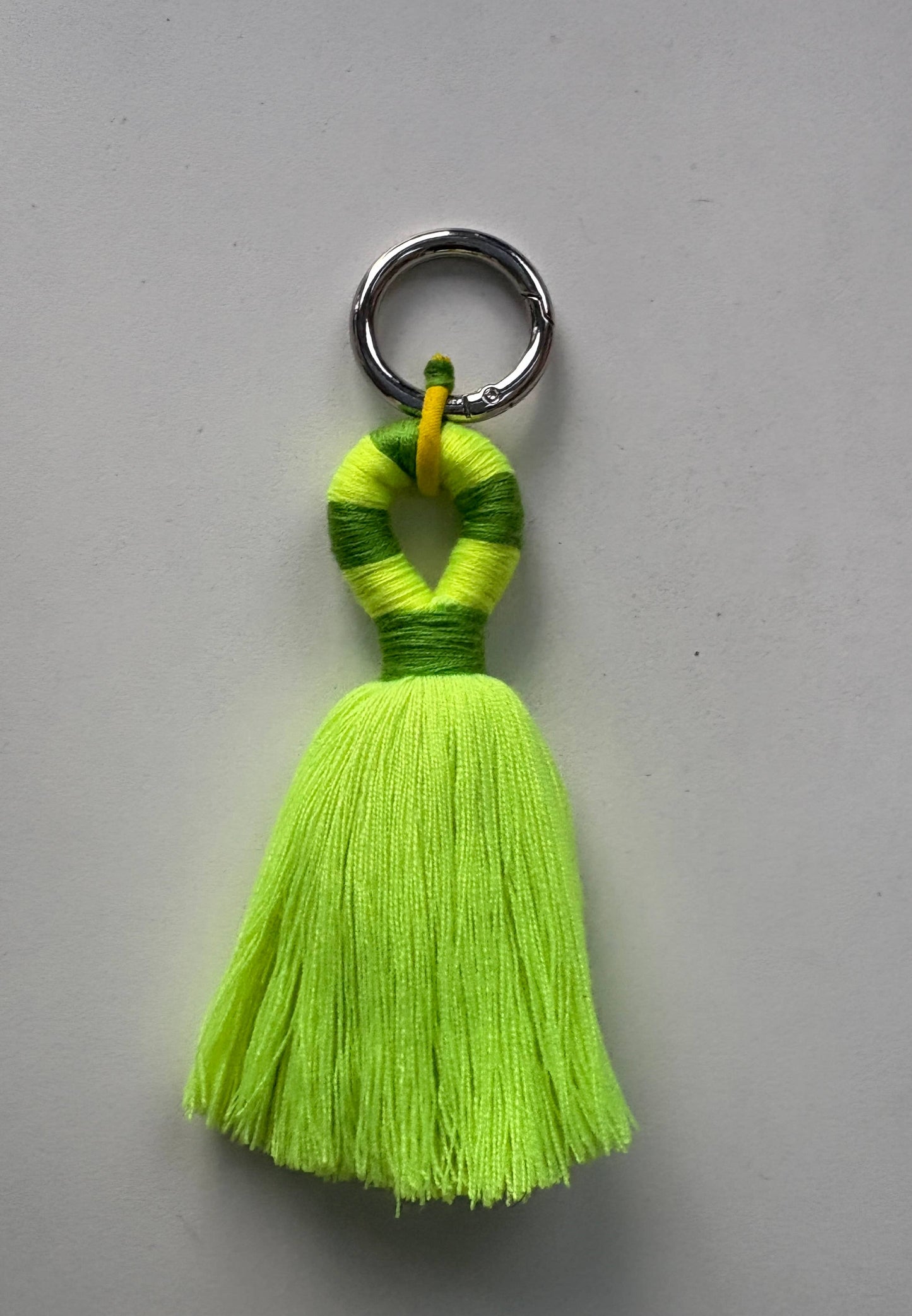 PomPom Galore Keyrings Tassel Bag Charm / Key Ring: Orange