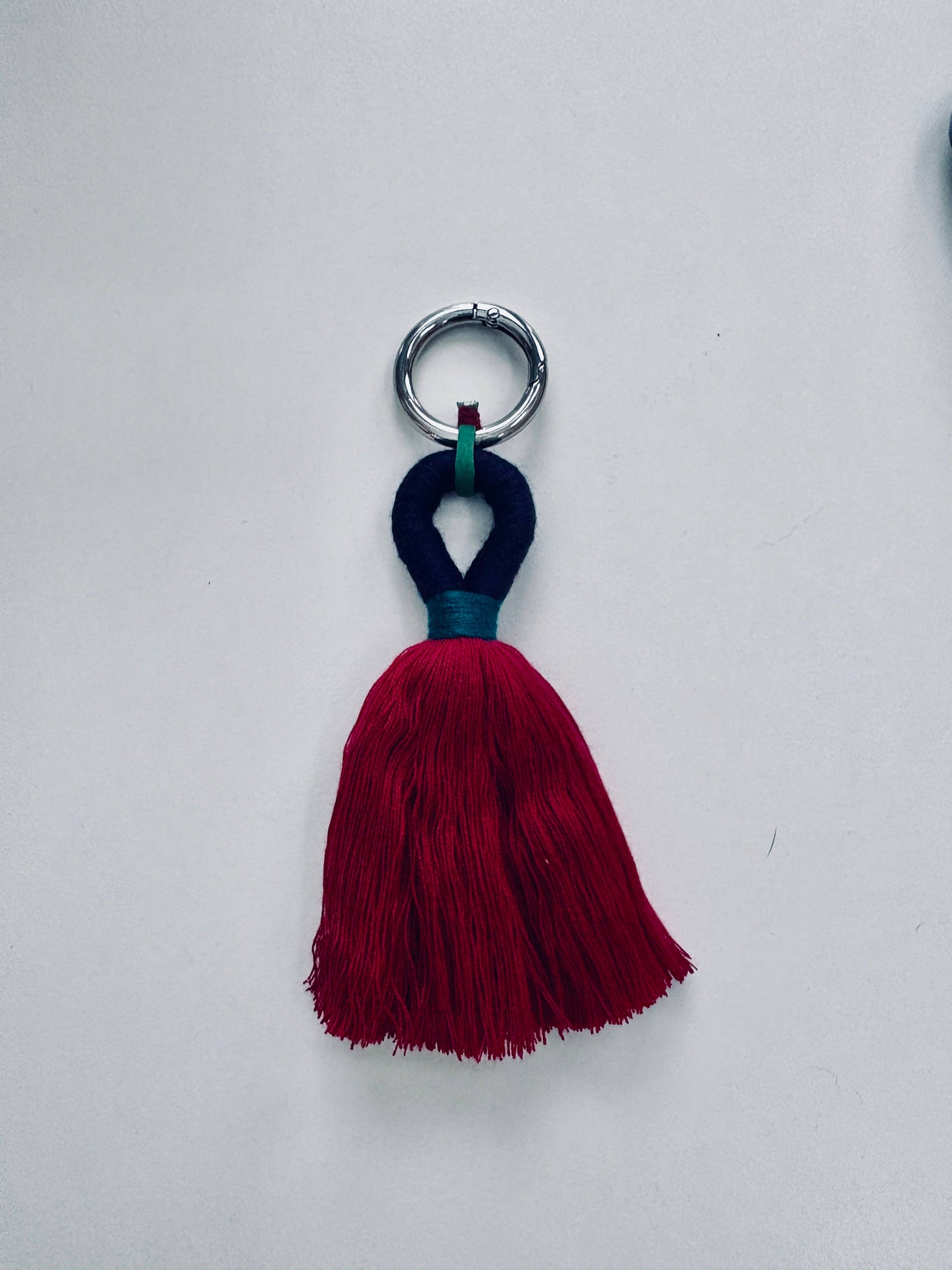 PomPom Galore Keyrings Tassel Bag Charm / Key Ring: Orange