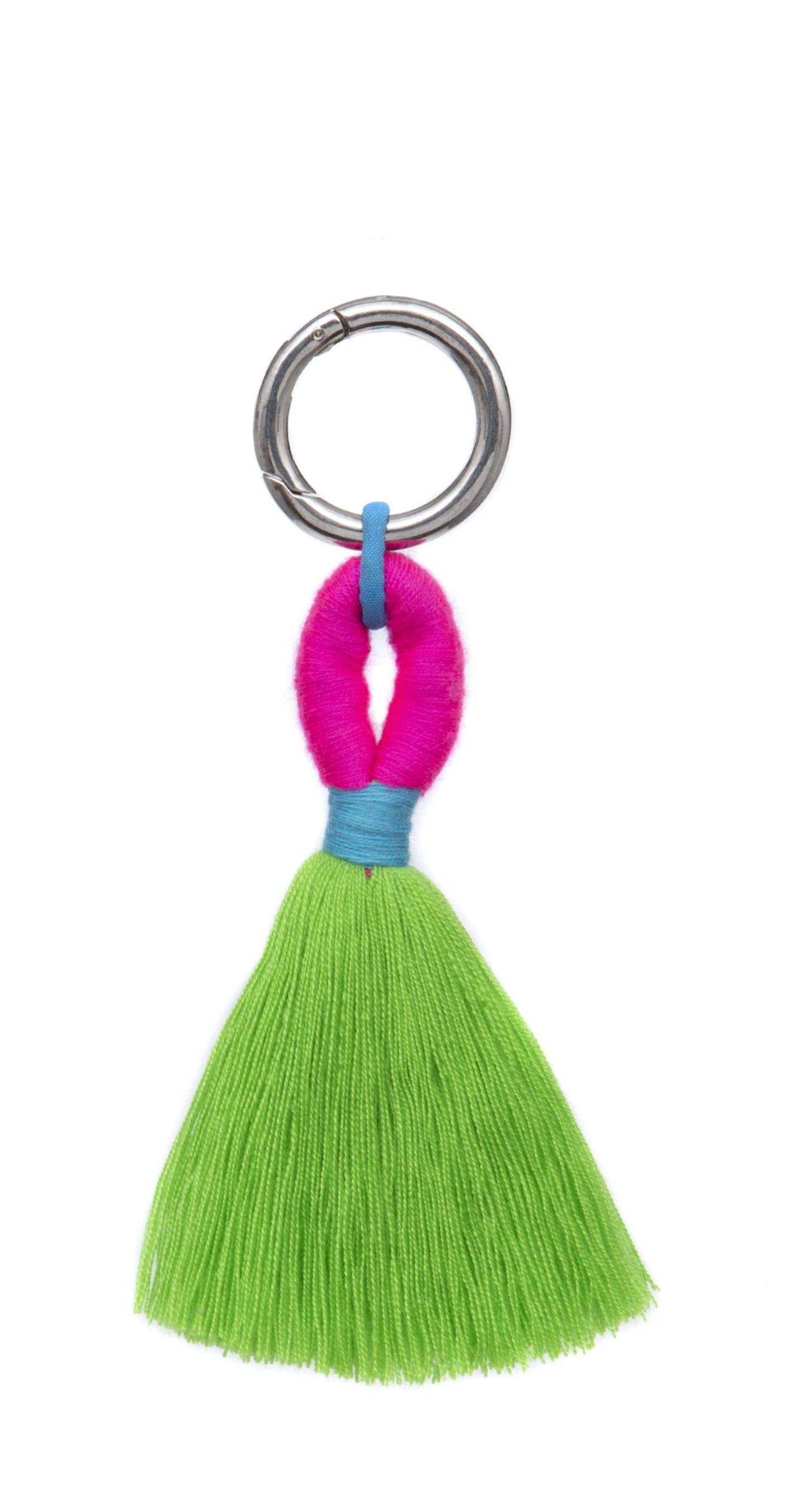 PomPom Galore Keyrings Tassel Bag Charm / Key Ring: Orange