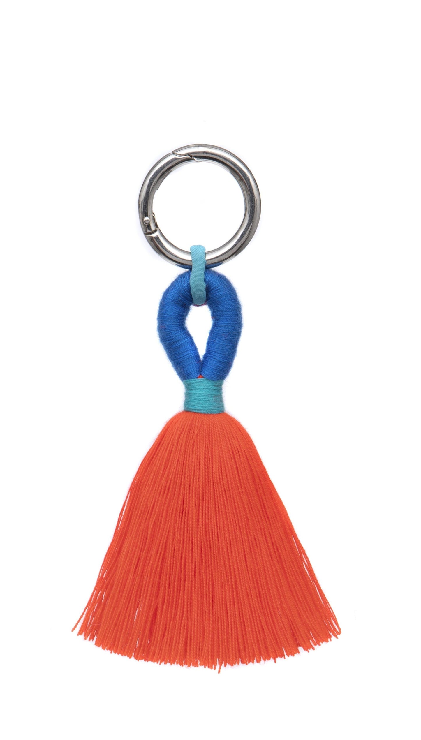 PomPom Galore Keyrings Tassel Bag Charm / Key Ring: Orange