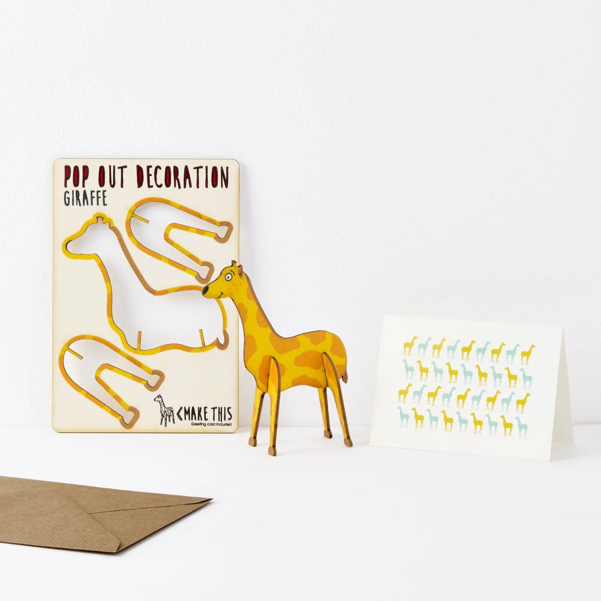 Pop Out Card Company Accessories Giraffe Pop Out Greeting Card