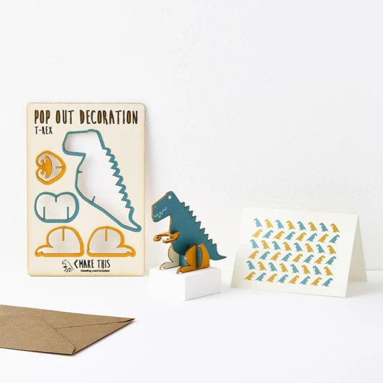 Pop Out Card Company Accessories T-Rex Pop Out Greeting Card