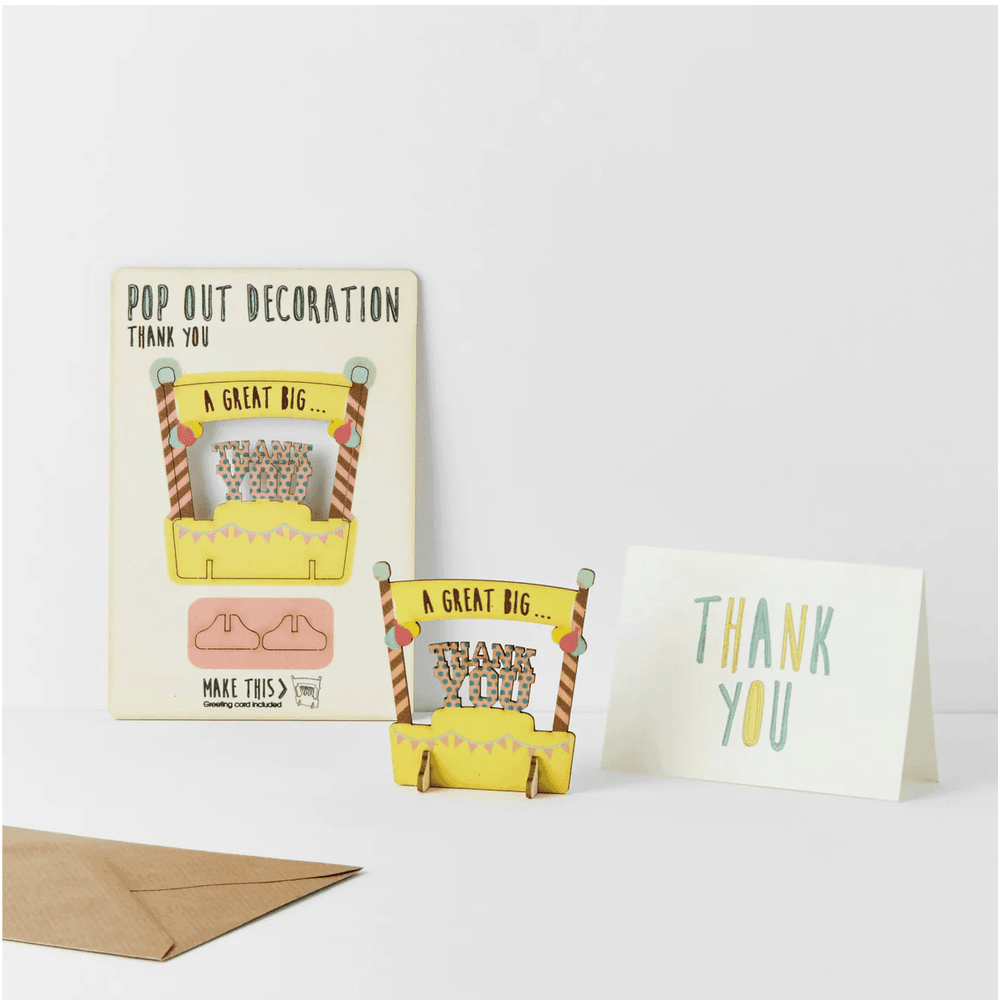 Pop Out Card Company Accessories Thank You Pop out Card