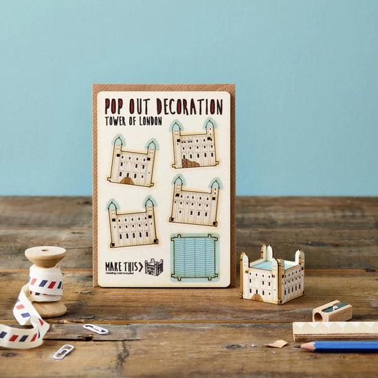 Pop Out Card Company Accessories Tower of London Pop Out Greeting Card