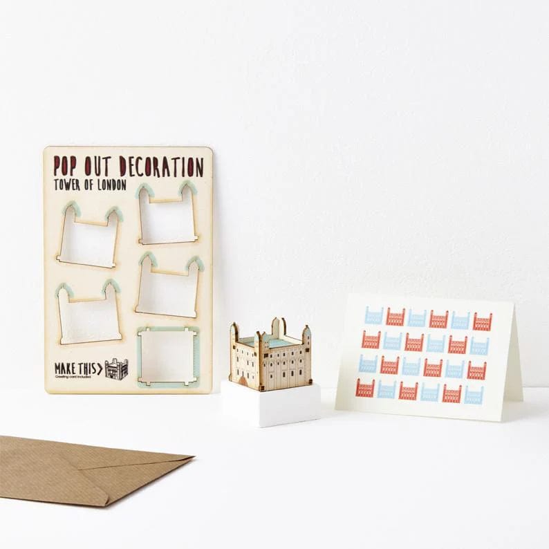 Pop Out Card Company Accessories Tower of London Pop Out Greeting Card