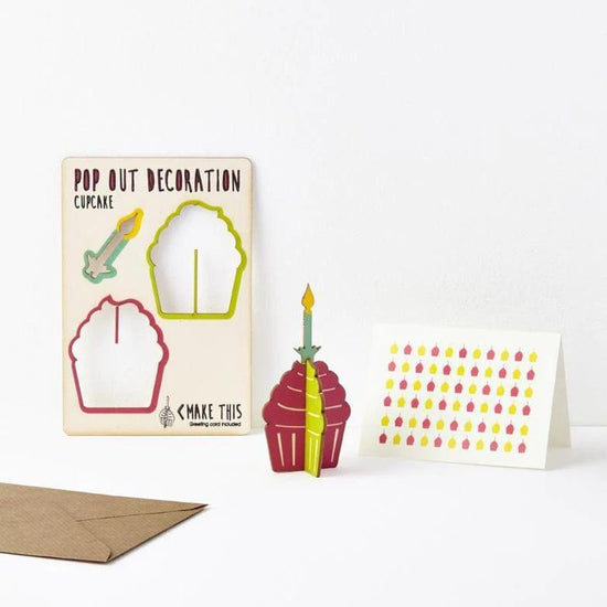 Pop Out Card Company Cupcake Pop Out Card
