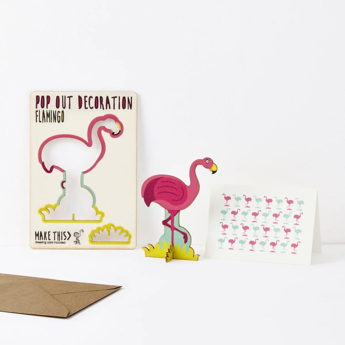 Pop Out Card Company Flamingo Pop Out Greeting Card