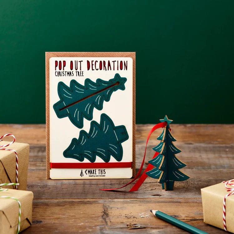 Hanging Christmas Tree Pop Out Card