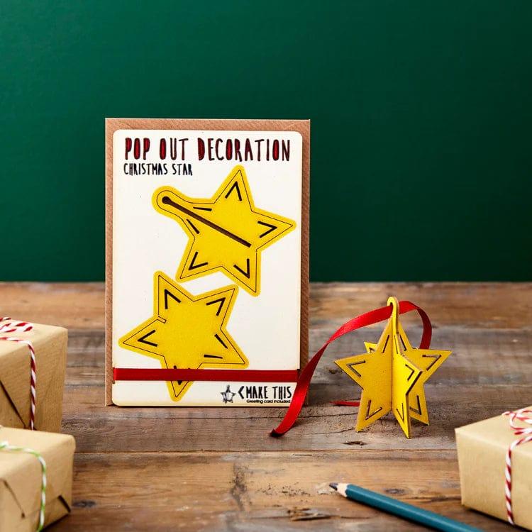 Star Christmas Pop Out Card