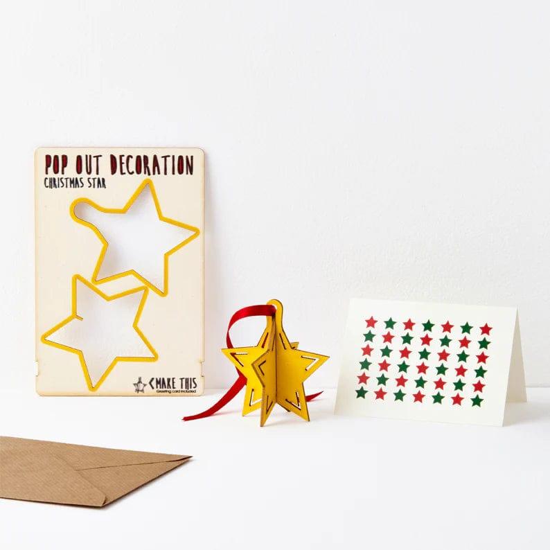 Pop Out Card Company Star Christmas Pop Out Card